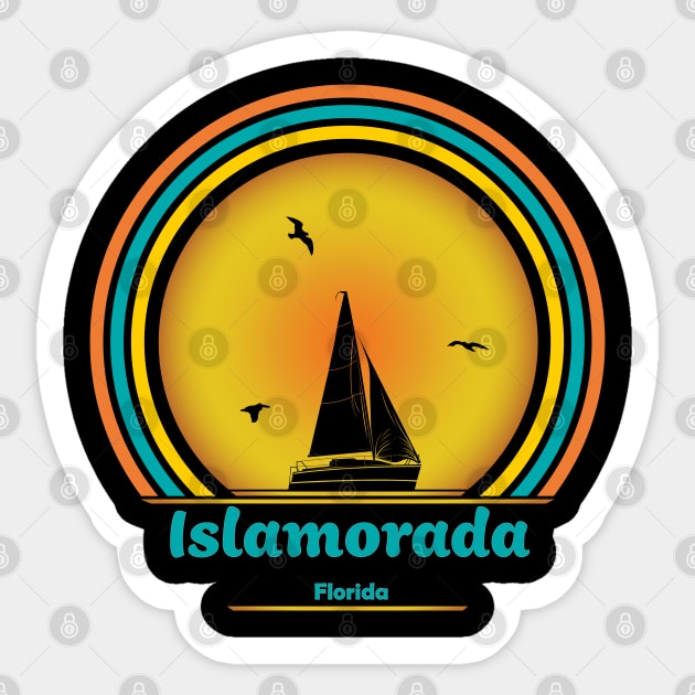 Islamorada Sailing Sticker by eighttwentythreetees